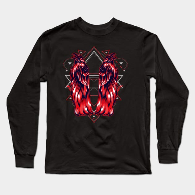 crow wing death Long Sleeve T-Shirt by SHINIGAMII